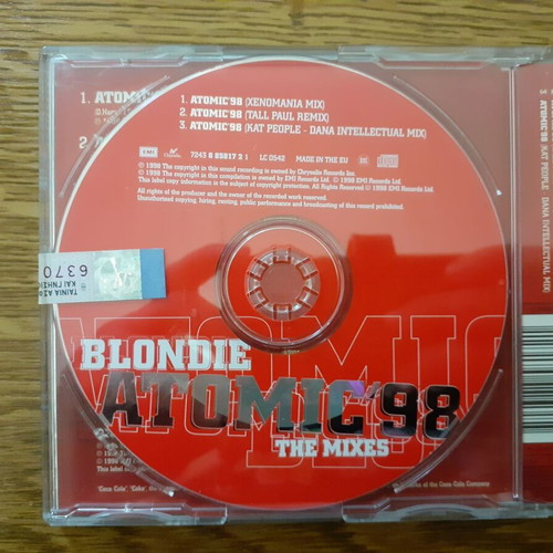 Blondie package Atomic Atomix The Very Best Of 2CD + Atomic' 98 The Mixes CD Single