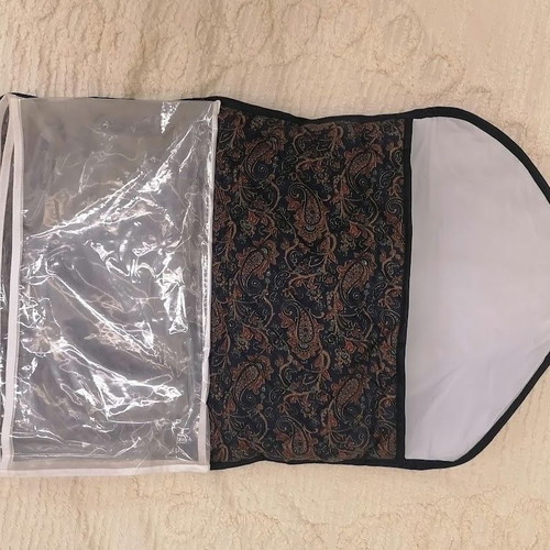 Vintage Quilted Travel Set with Women's Slippers Size 39, Like New