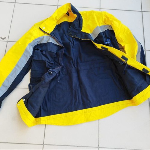 Il MONDO work jacket yellow/dark blue new with reflective strips