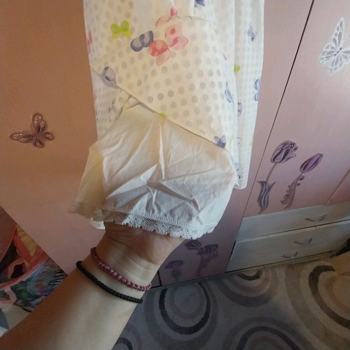 Dress size 8 like new, white and pink
