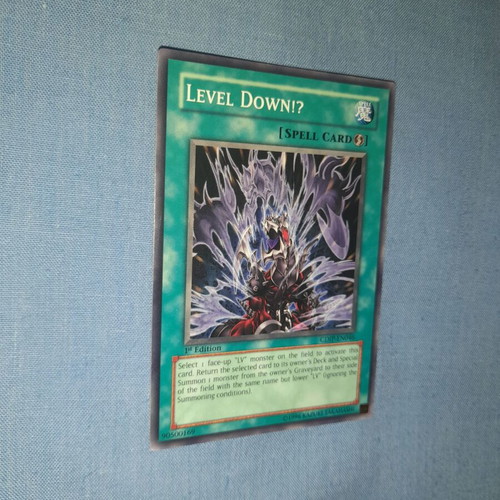 Yu Gi Oh Level Down Common κάρτα Spell 1st Edition καινούργιο
