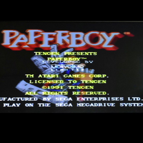 Paperboy Sega Mega Drive game used, action arcade 1990