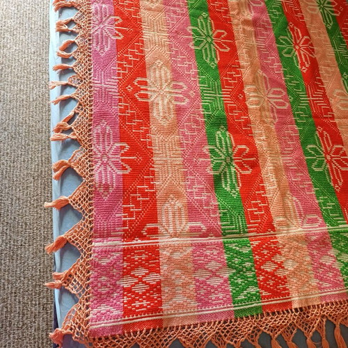 Traditional Handmade Woven Throw Blanket 2.00 x 2.40 New