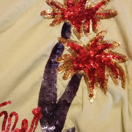 Met blouse with short sleeves unused, size M