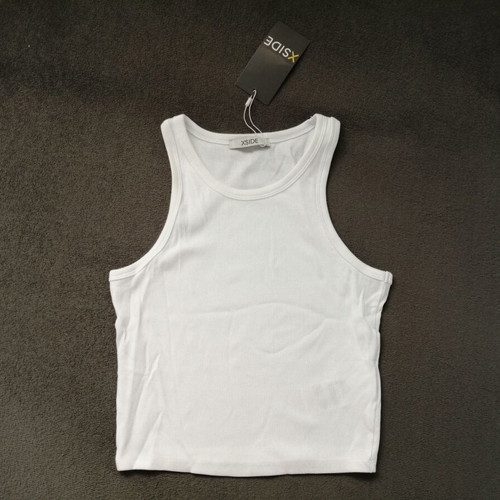 XSide women's white crop top, sizes L and XL