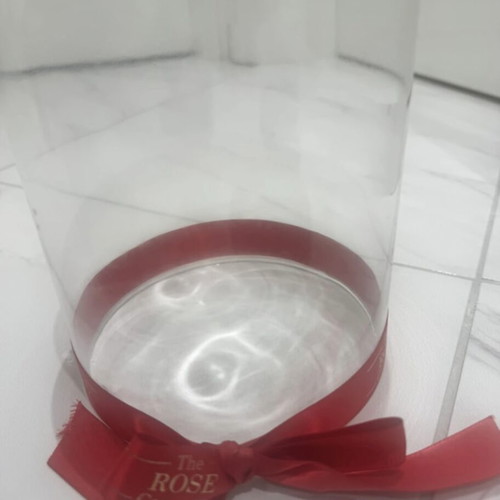 Preserved red rose in glass dome used with LED lights