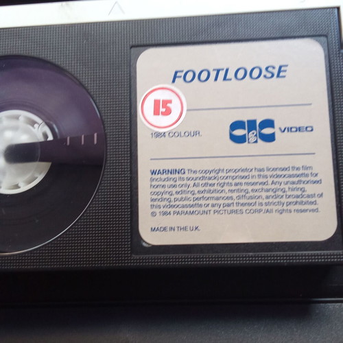 Footloose Beta video cassette collectible used from 1980s
