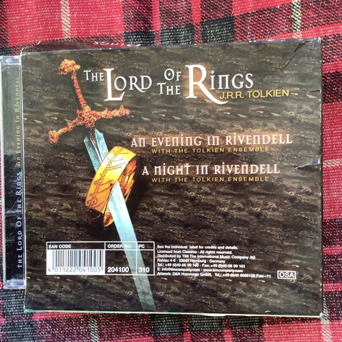 Lord of the Rings original soundtrack CD used