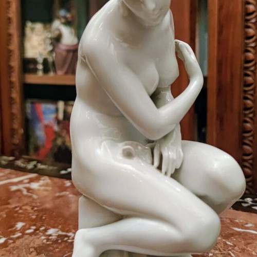 Herend porcelain sculpture like new, signed and numbered, 23 cm