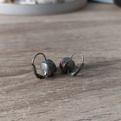 Dyrberg/Kern earrings set of 3 pairs used, multicolor