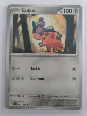 Pokemon Cufant Common Card new in sleeve