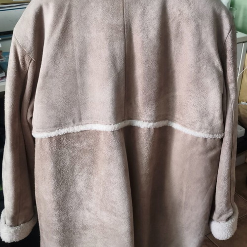 Sir Baron Vintage Genuine Leather Shearling Jacket XL like new