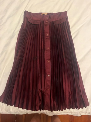 Scotch & Soda high-waisted pleated skirt like new, Tyrian violet, XS