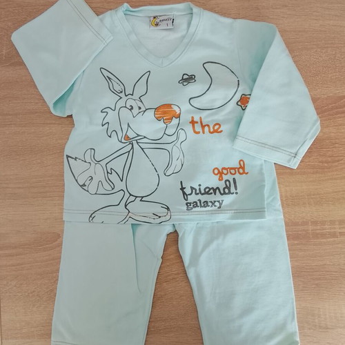 Galaxy cotton pajama used for 12-month-old boy