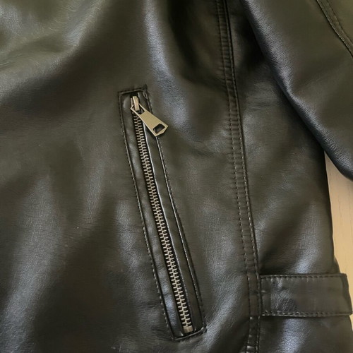 Prince Oliver leather jacket used with removable hood, size L