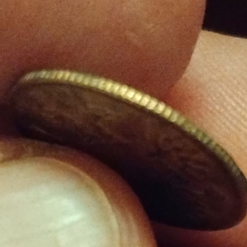 Brass gaming token Victorian era 1840-1860 used