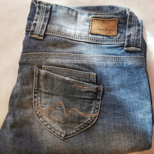 Τζιν Pepe Jeans London μοντέλο Venus slim straight σαν καινούργιο, μπλε
