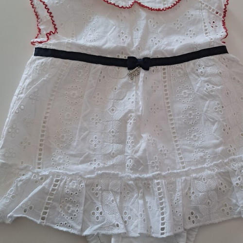Mini Raxevsky white lace baby dress like new for 3-6 months