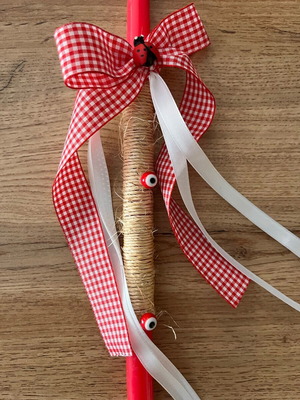 Easter candle handmade new