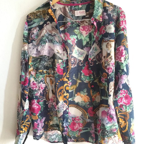 Milano Italy vintage colourful shirt XL, cotton