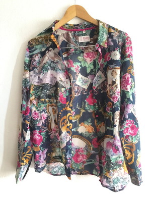 Milano Italy vintage colourful shirt XL, cotton