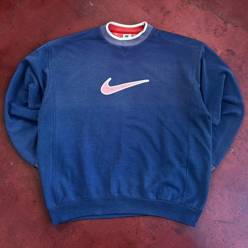 Nike vintage 90s blue crewneck sweatshirt size L used