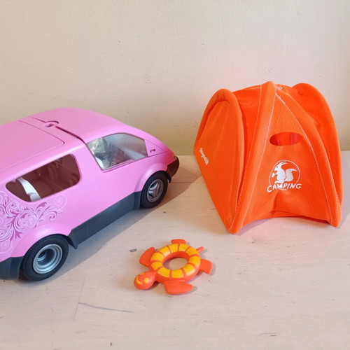 Playmobil vehicle used with 2 figures