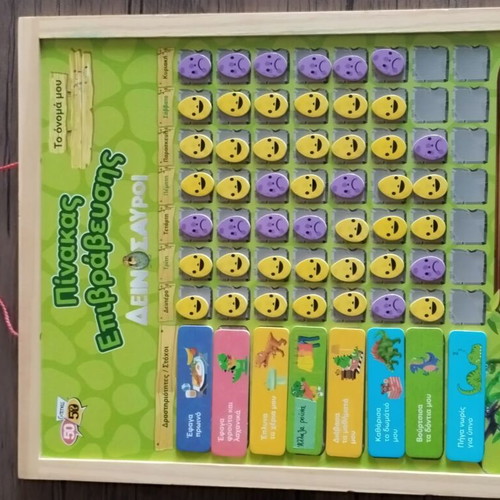 Reward board used, wooden