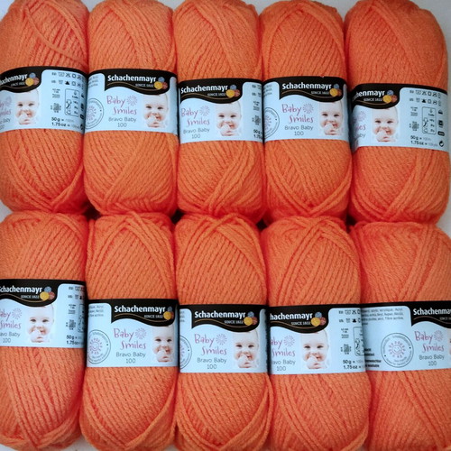 Baby Smiles Bravo Baby 100 knitting yarn set, 10 pieces, new, hypoallergenic