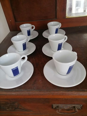 Σετ φλυτζάνια καφέ Lavazza 6 τεμάχια πορσελάνη Ιταλίας καινούργιο
