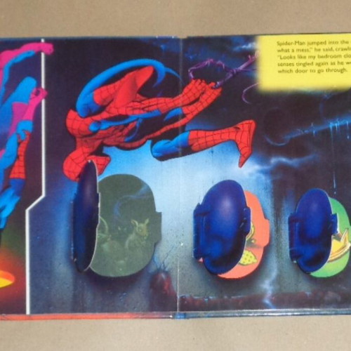Spiderman Open Door Mystery Book like new, English