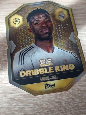Вини Джуниър Topps Match Attax Dribble King карта сезон 25/26 като нова