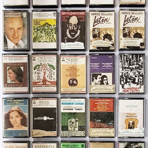 Cassette tapes used, pack of 25 from Greek entechno repertoire