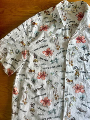 H&M shirt XXL with exotic print like new, multicolor