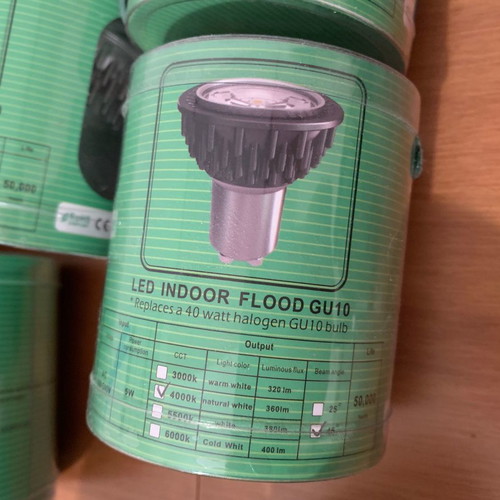 LED GU10 5W bulbs new, pack of 29 pieces