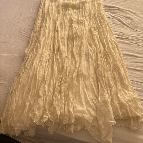 Fidele Women's Long Skirt Beige Like New