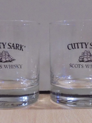 Cutty Sark scotch whisky διαφημιστικό σετ 2 ποτηριών μεταχειρισμένο