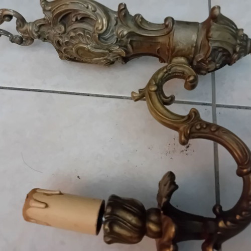 Large brass applique like new, solid, antique