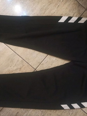 Φόρμα παντελόνι Adidas μεταχειρισμένο, unisex, μαύρο, μέγεθος 158 cm