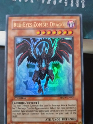 Yu-Gi-Oh Red-Eyes Zombie Dragon SDZW like new