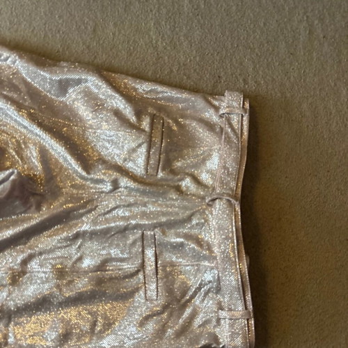 Bershka glitter pants used, gray silver, size L