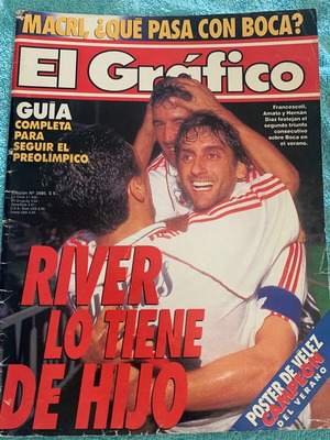 El Grafico 1996 River Plate magazine used, Argentine football