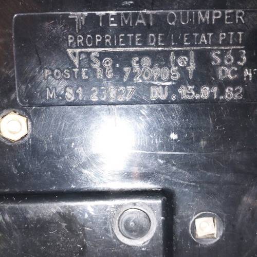 Retro telephone device with gossip used