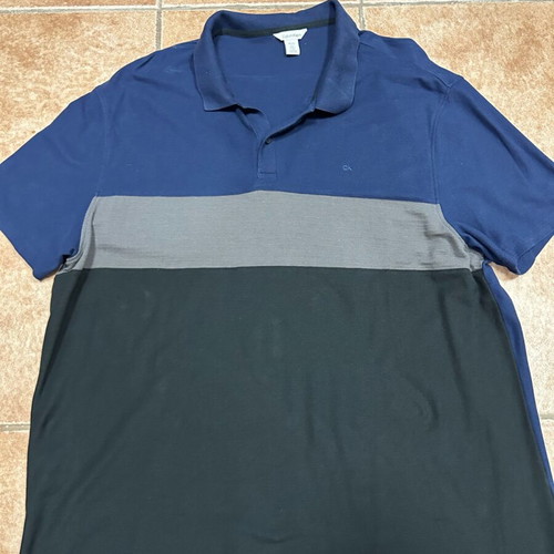 Calvin Klein polo shirt XXL like new, 100% cotton, blue and black