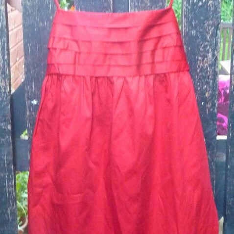 French Connection cocktail party dress used, red, size M