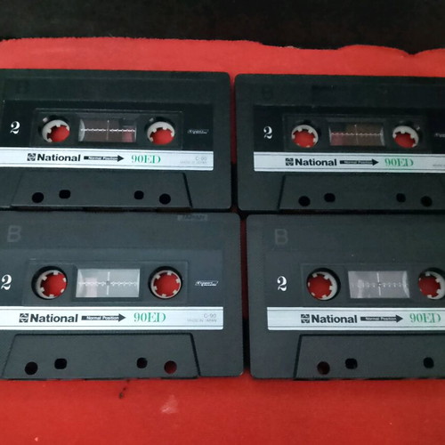 National 90ED collectible cassette tapes used, made in Japan, rare