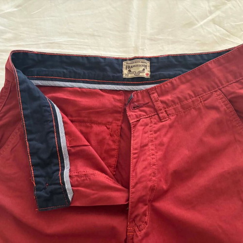 Frankie Denim men's pants, red, slim fit