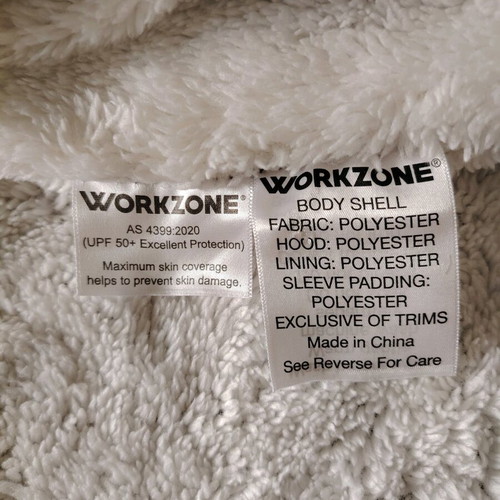 Workzone Hooded Winter Top S like new, blue