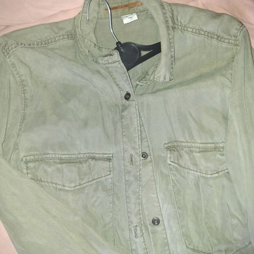 Shirt, military green, size M