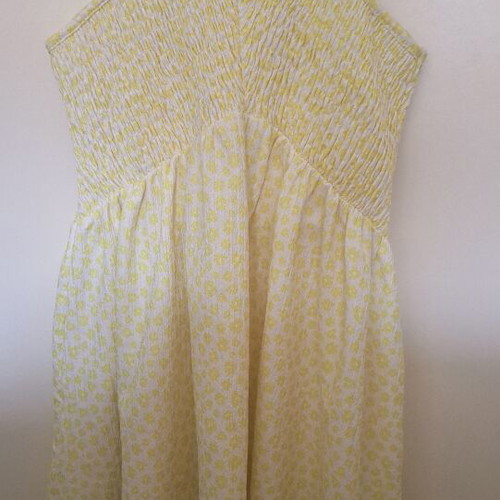 Zara dress 9-10 years 140 used, white and yellow
